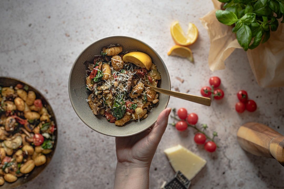 Skillet Gnocchi with Burst Cherry Tomatoes and Spinach